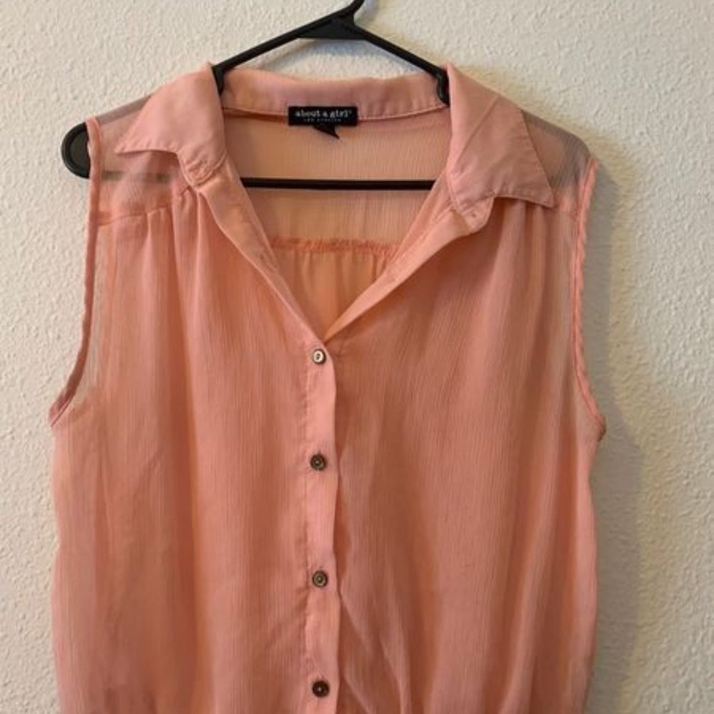 Peach blouse